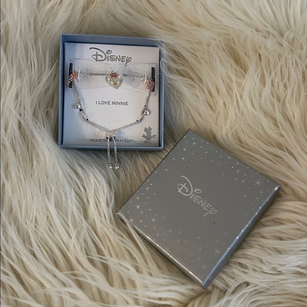 ❌‼️FINAL PRICE DROP‼️❌NEW! Disney Minnie Mouse Heart Charm LOVE BRACELET - Picture 3 of 11